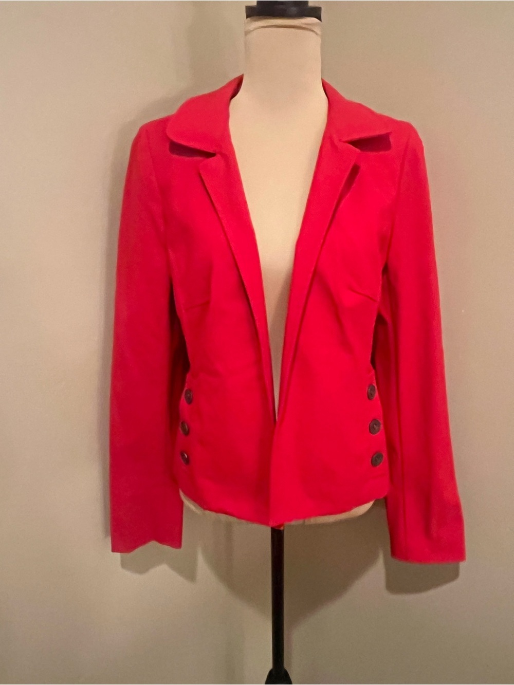 Nina McLemore Red Tailored Blazer, size 6